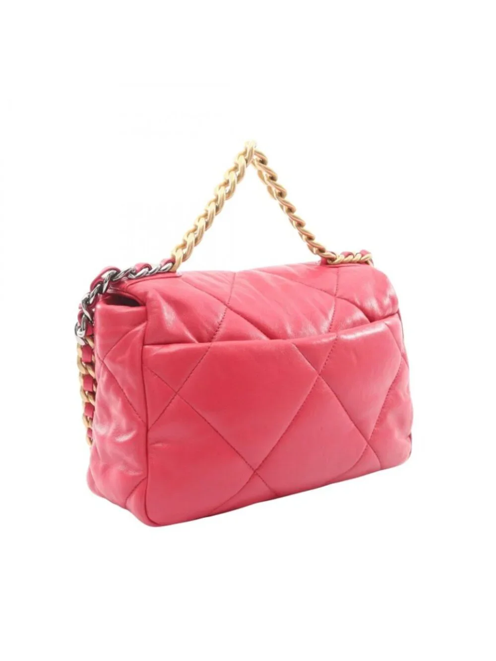 Chanel Shoulder Bag 19 Dizeneuf Quilted 2-Way Pink Lambskin 19 Chain